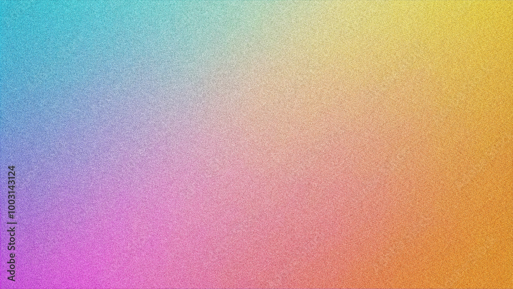 Vibrant Gradient Background with Grainy Noise Texture. Smooth Fluid Shapes and Futuristic Design for Posters, Featuring Colorful Gradient and Grainy Effects.