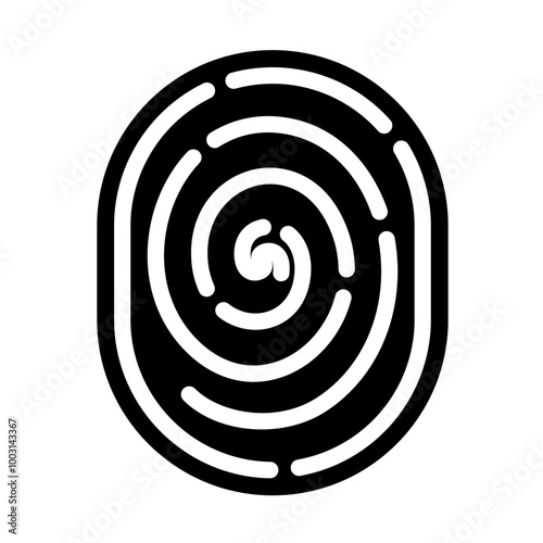 Biometrics vector icon style