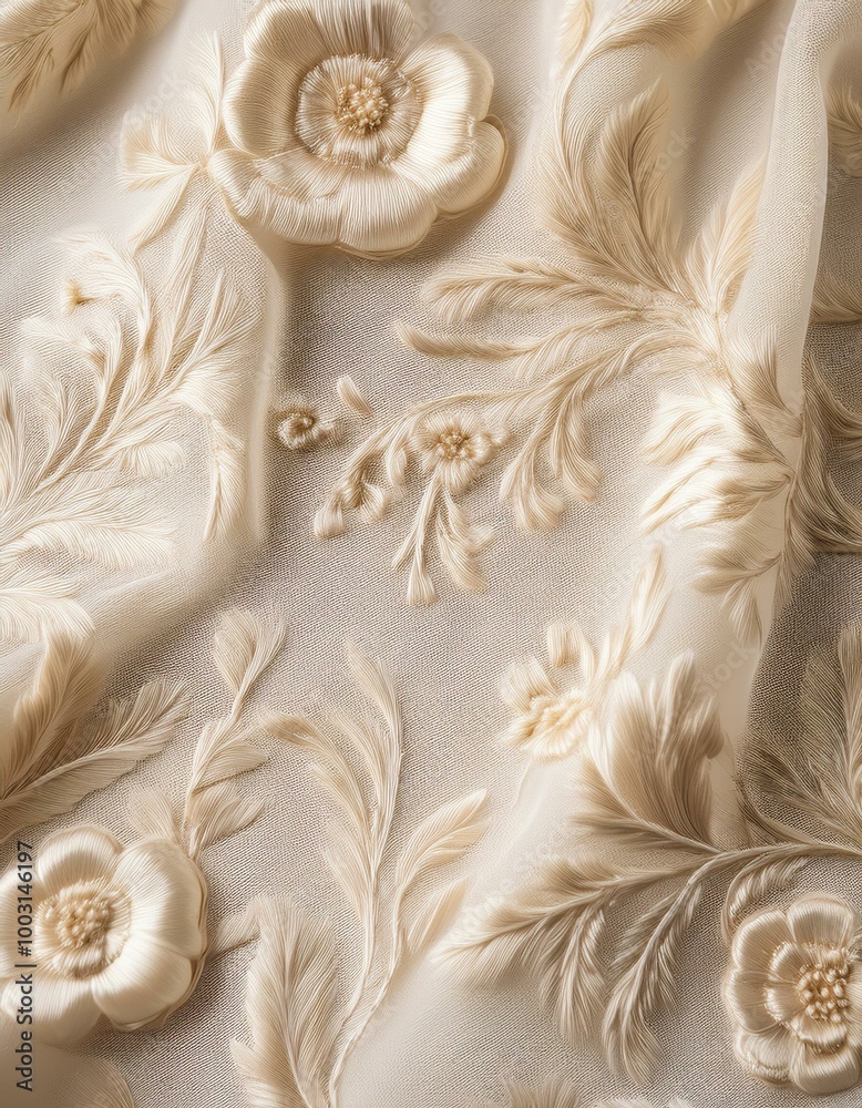 Delicate floral embroidery Delicate floral embroidery