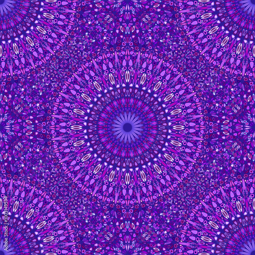 Abstract floral mandala pattern design - oriental seamless bohemian vector background