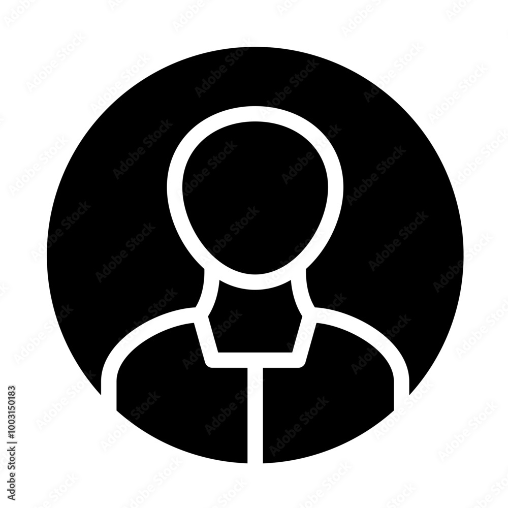 User profile vector icon style User profile vector icon style