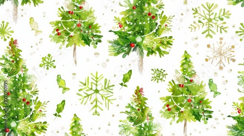 an adorable Christmas tree pattern 