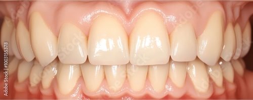 A close-up of a patient's smile with gaps in the before photo, and dental implants that blend seamlessly with natural teeth in the after photo.