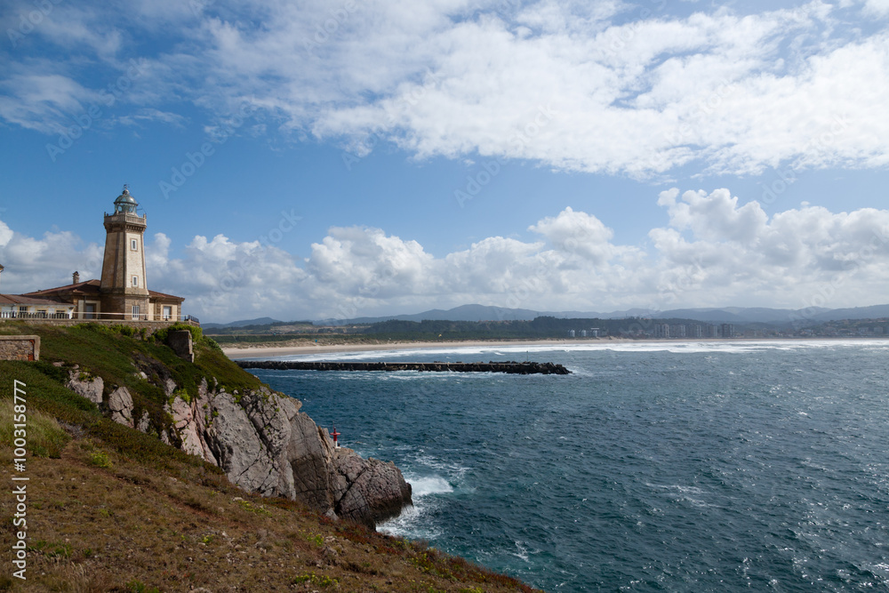 Aviles lighthouse view, Asturias, Spain Aviles lighthouse view, Asturias, Spain