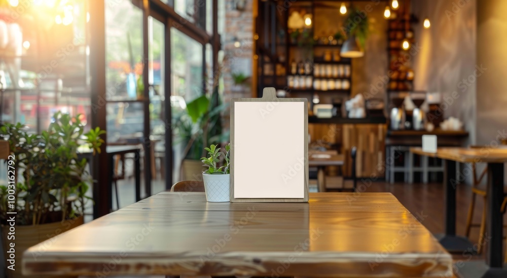 mock up menu object in cafe and restaurant,blank screen for booklet with white sheets of paper on wooden table on cafeteria,copy space for text or graphics object mock up menu object in cafe and restaurant,blank screen for booklet with white sheets of paper on wooden table on cafeteria,copy space for text or graphics object