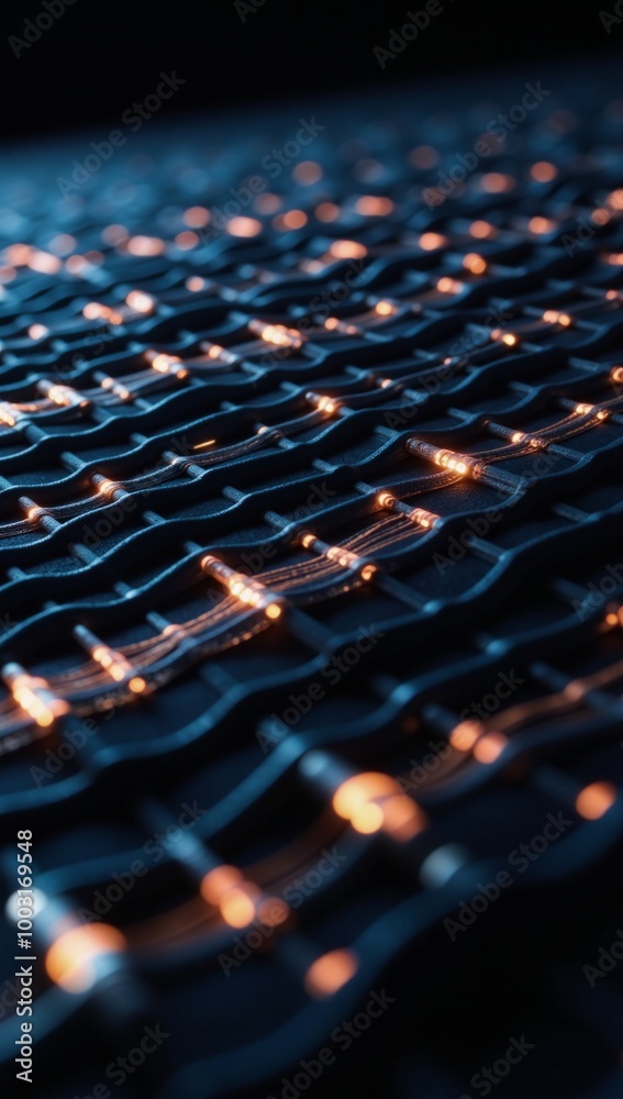 Fototapeta premium Investigating audio-driven digital art that visually depicts voice wave patterns