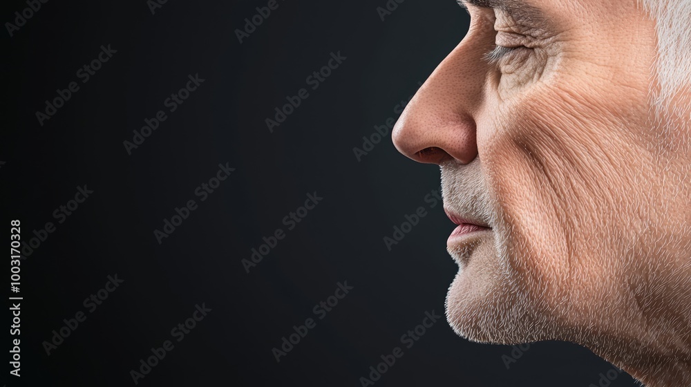 A time-lapse animation of facial aging, showing how symmetry fades as the skin loses elasticity, wrinkles form, and features shift out of alignment. A time-lapse animation of facial aging, showing how symmetry fades as the skin loses elasticity, wrinkles form, and features shift out of alignment.