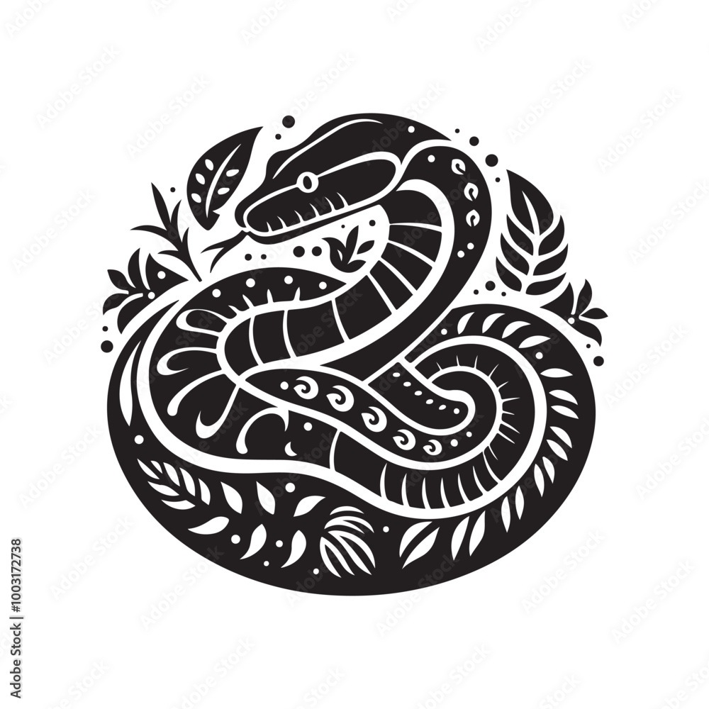 Stunning Boa Constrictor Silhouette Vector Illustrations for Download Stunning Boa Constrictor Silhouette Vector Illustrations for Download
