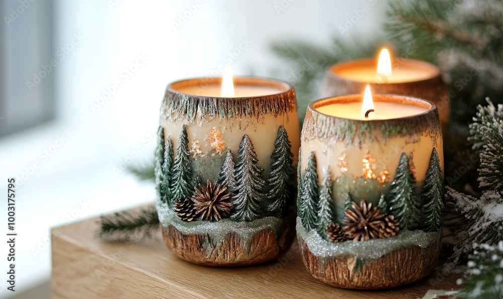Creative Christmas candle designs cozy candlelight for setting the perfect holiday mood Creative Christmas candle designs cozy candlelight for setting the perfect holiday mood