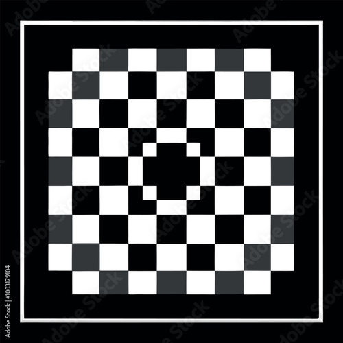 black and white chess board