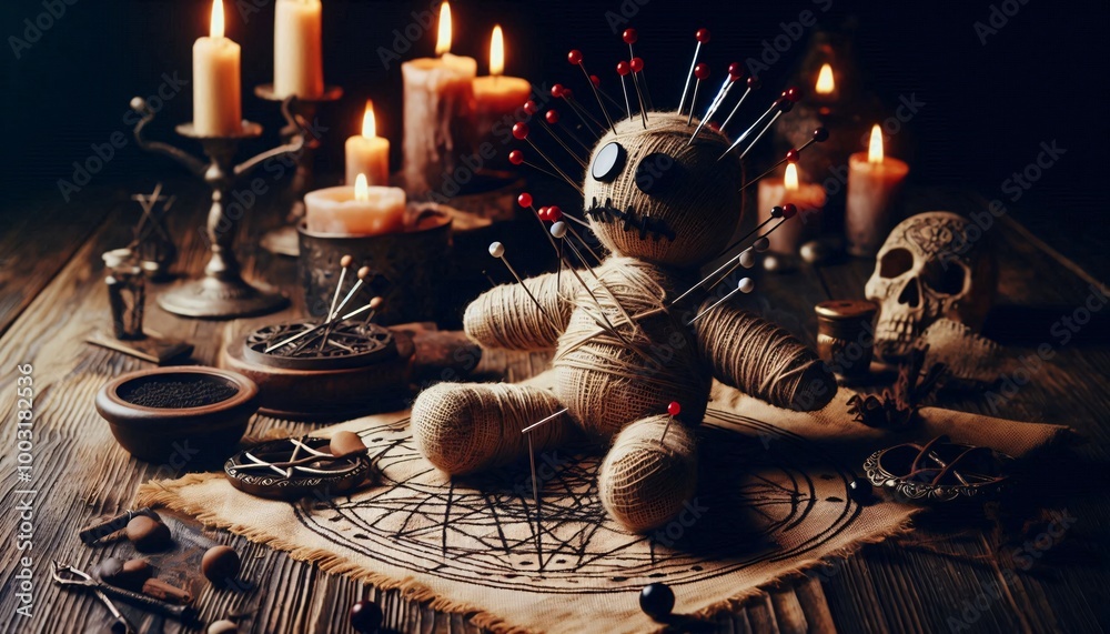 Voodoo Doll with Pins Voodoo Doll with Pins