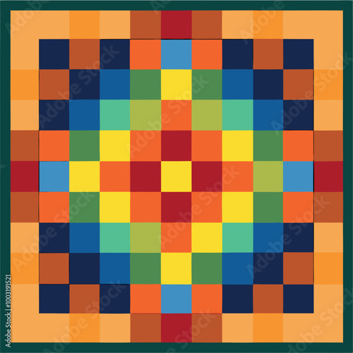chess board on white background