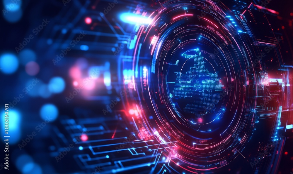 Fototapeta premium Abstract technology background