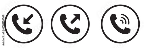 Phone icons collection. Contact us symbol. Call sign. Cell phone pictogram isolated on white background. Vector illustration.