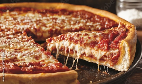deep dish Chicago style pizza