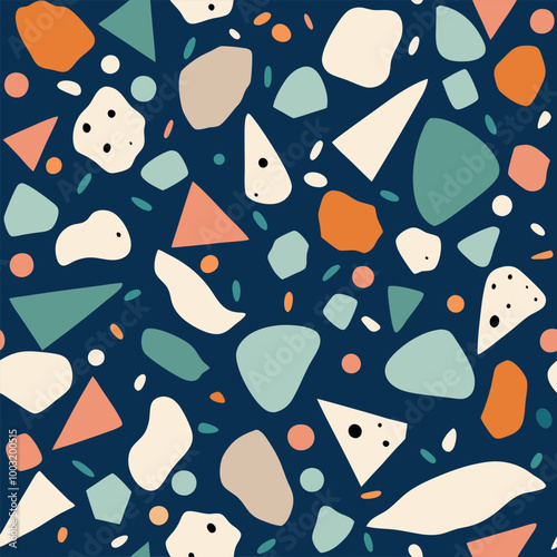 vector seamless pattern with hearts