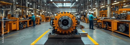 A worker assembles an exoskeleton robot among electric vehicle production lines in India