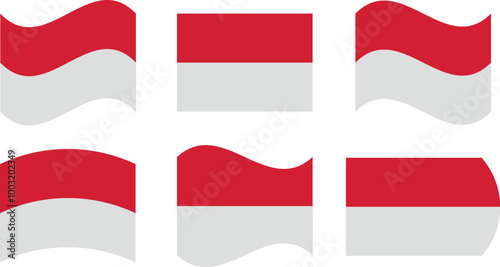 Free Download Set of 6 flags of monaco - GFXLoad