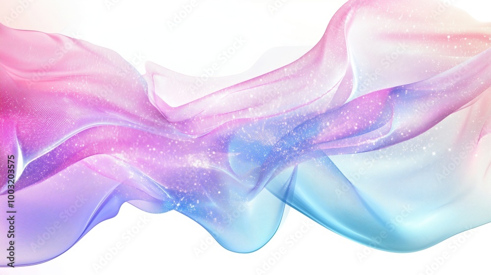Colorful abstract wave design with sparkles and gradients Colorful abstract wave design with sparkles and gradients