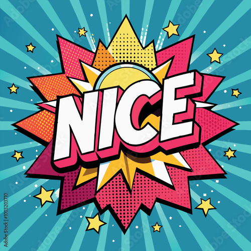 NICE Comic pop art explosion cartoon vector design.