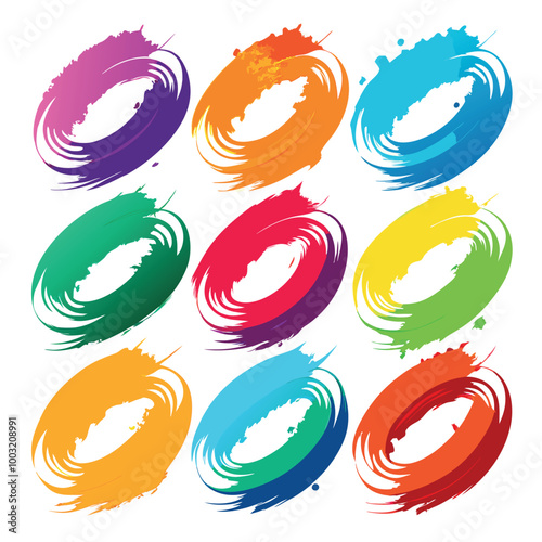 seamless pattern with colorful abstract shapes