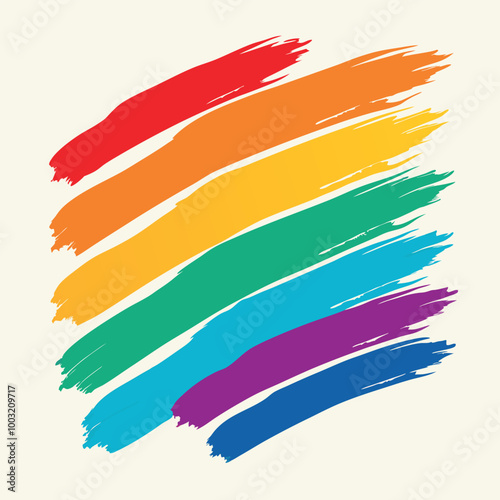 set of colorful paint brushes