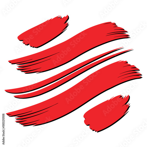 vector illustration of a red pencil