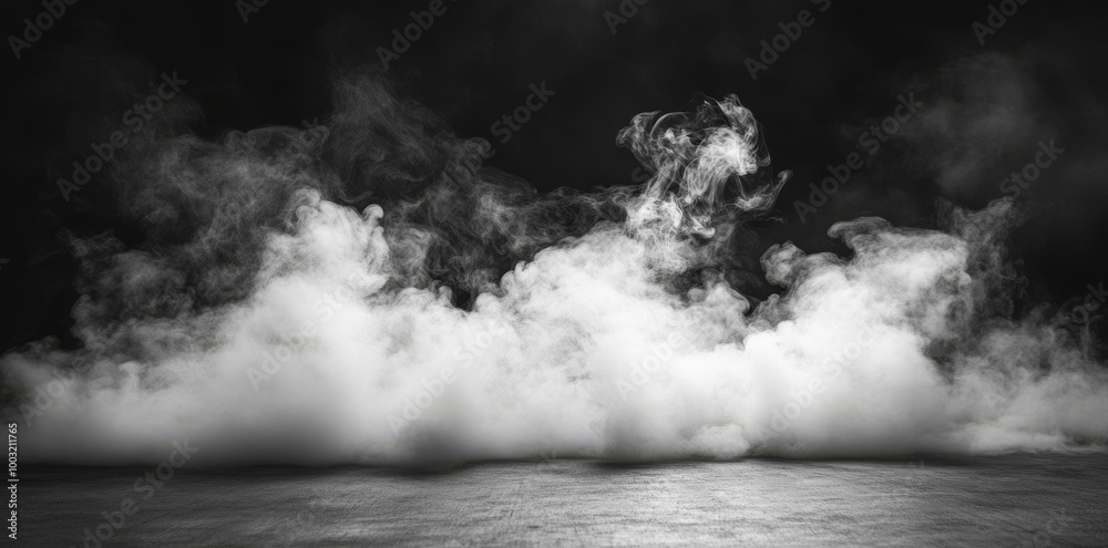 An abstract dance of fog and light on a black background. Mystical mist. Swirling smoke in dark and light symphony. Fluid fantasy. An abstract dance of fog and light on a black background. Mystical mist. Swirling smoke in dark and light symphony. Fluid fantasy.
