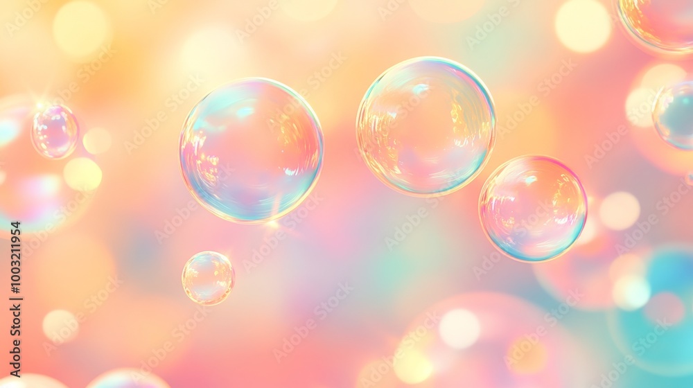 3D transparent spheres in pastel colors created with Stock Technology 3D transparent spheres in pastel colors created with Stock Technology