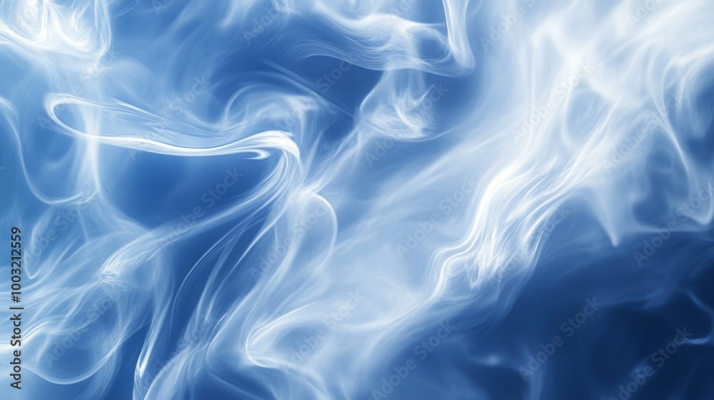 3D Sky blue and Orange Red abstract smoke background for DreamShaper v7
