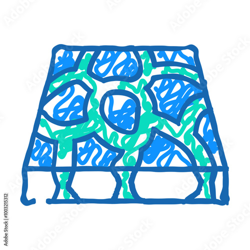 stone floor doodle icon sketch vector. stone floor sign. isolated symbol illustration
