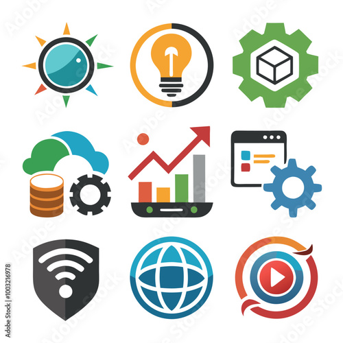 set of icons for web
