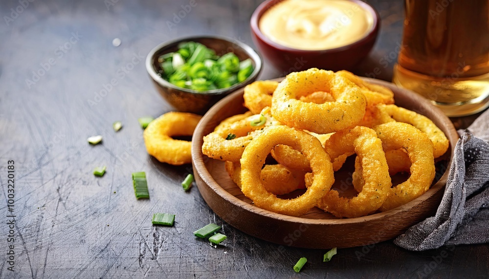 yellow corn rings with cheese and green onion flavor. Beer snacks yellow corn rings with cheese and green onion flavor. Beer snacks