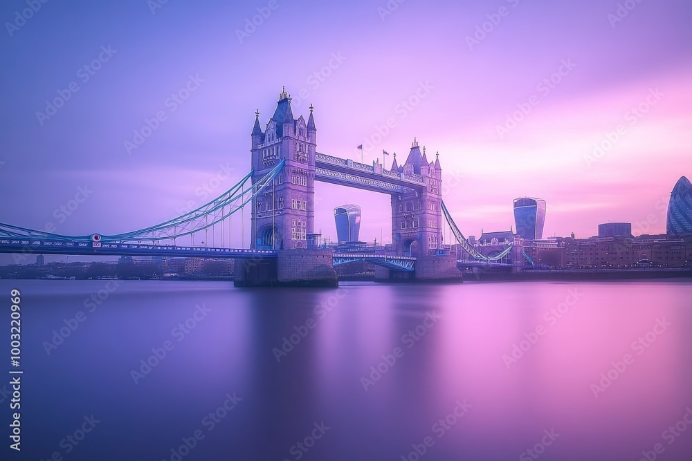 Obraz premium Long exposure of the Tower Bridge in London, England