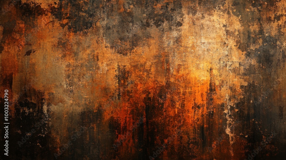 Fototapeta premium An Arabic calligraphy wallpaper on a brown background with old paper interlacing.