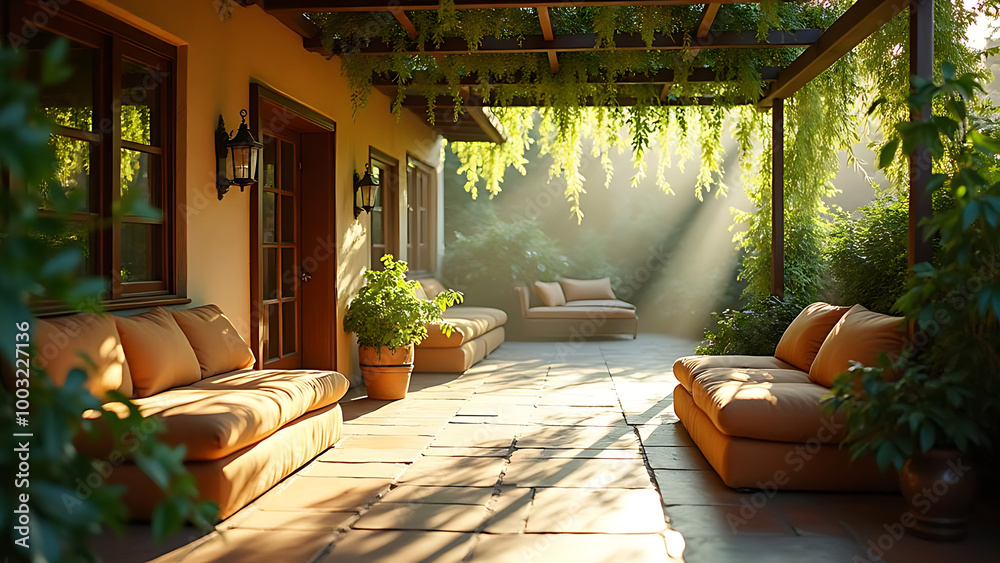 Fototapeta premium Green luxury exterior