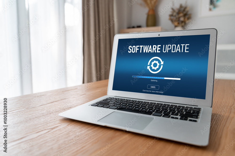Software update on computer for modish version of device software upgrade