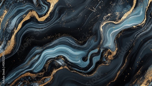 Wallpaper Mural Waves of marble or ripples of agate. Liquid marble texture abstract waves skin wall luxurious art ideas. Torontodigital.ca