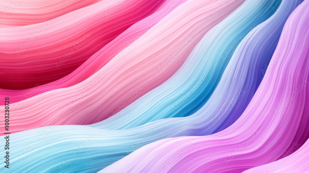 3D rendering of organic, rippled forms. Modern pink and blue wallpaper. 3D rendering of organic, rippled forms. Modern pink and blue wallpaper.