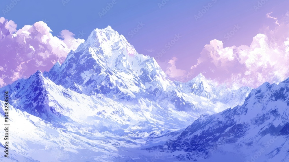 Obraz premium HD 8K wallpaper of blue sky with clouds and sun