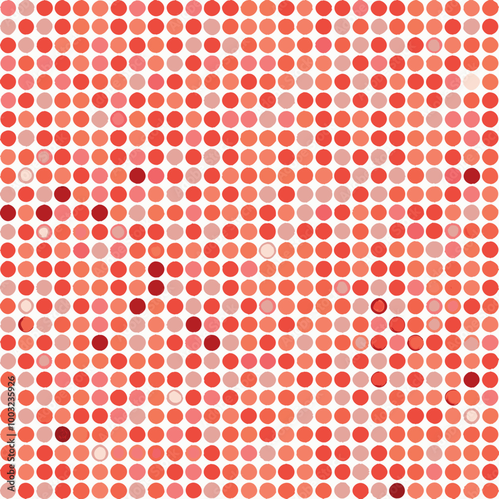 seamless pattern with red dots
