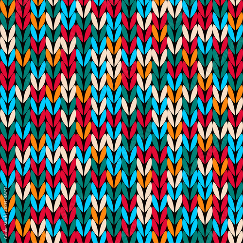 Knitted background pattern wallpaper knitting decorative print handmade textile knitting handiwork