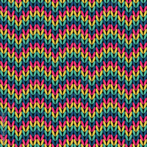 Knitted background pattern wallpaper knitting decorative print handmade textile knitting handiwork