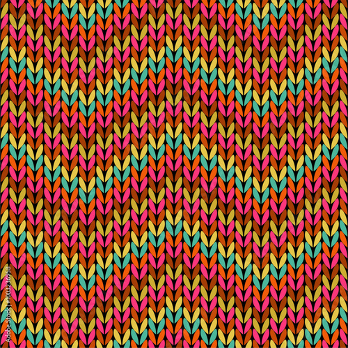 Knitted background pattern wallpaper knitting decorative print handmade textile knitting handiwork