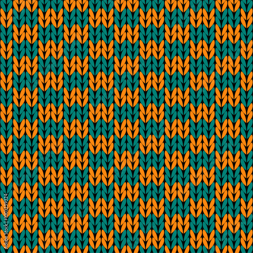 Knitted background pattern wallpaper knitting decorative print handmade textile knitting handiwork