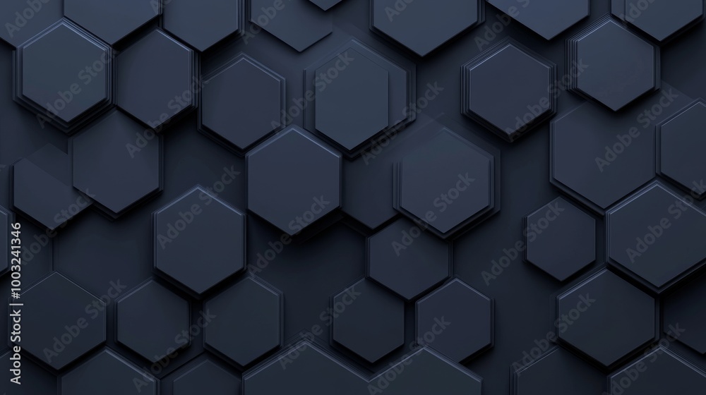 The background is futuristic, high tech, dark, with a hexagonal cell structure. Wall texture is hexagon tiled, 3D rendering. The background is futuristic, high tech, dark, with a hexagonal cell structure. Wall texture is hexagon tiled, 3D rendering.