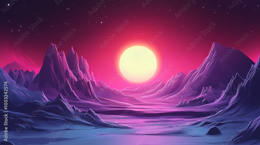 Artistic concept painting of a beautiful sci-fi landscape, with a future thing in the background. tender and dreamy design, background illustration. Alien Landscape. Illustration Artistic concept painting of a beautiful sci-fi landscape, with a future thing in the background. tender and dreamy design, background illustration. Alien Landscape. Illustration