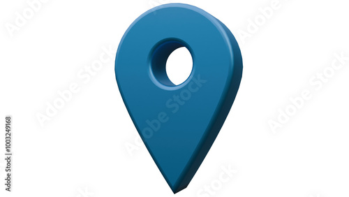 Location 3D İcon,Location 3D symbol, Gps icon 3d,Gps symbol, Blue/Dark Blue