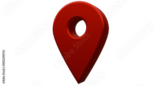 Location 3D İcon,Location 3D symbol, Gps icon 3d,Gps symbol,Red
