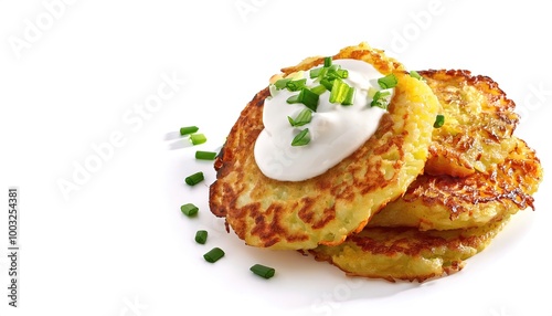 Wallpaper Mural Potato pancakes are shallow fried grated or ground potato, matzo meal, flour and a binding ingredient such as egg or applesauce, flavored with grated garlic or onion and sour cream, cottage cheese Torontodigital.ca